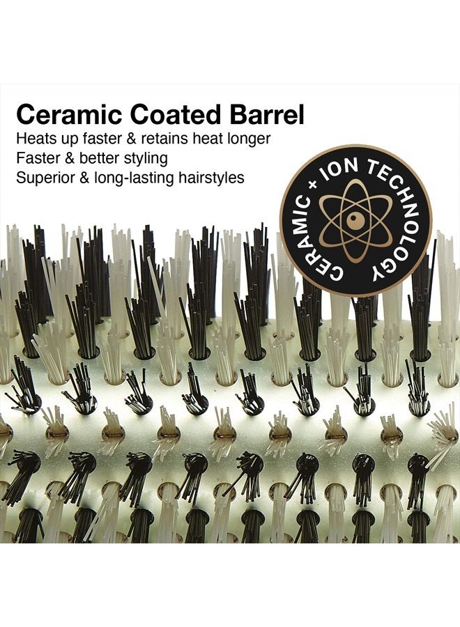 Olivia Garden Ecoceramic Firm Bristles Round Thermal Hair Brush (1 3/4") - Image 2