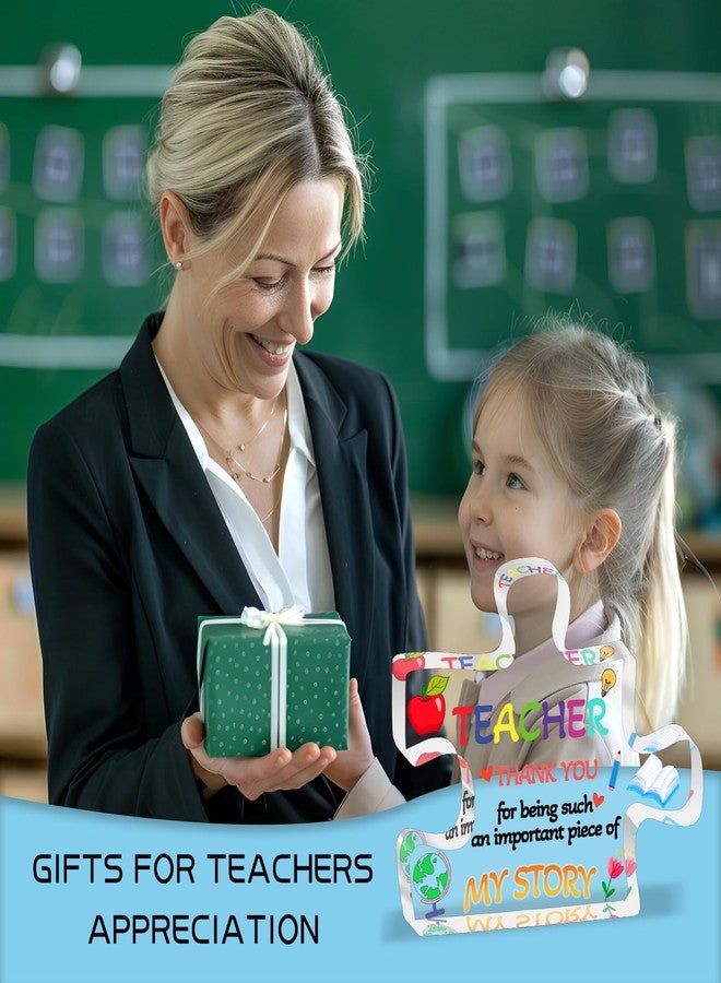 Asekonc Teacher Appreciation Gifts, Teacher Gifts Ideas Thank You Engraved Acrylic Block Puzzle 4.1 x 3.5 inch - Heartwarming Teacher Gift - Cute Student Teacher Gifts - Novelty Daycare Teacher Gift - Image 5