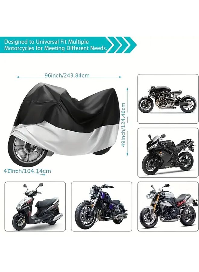 Waterproof Motorcycle Cover XL Size 90 55x37 4x49 21 Inches All Season Outdoor Use - Image 2