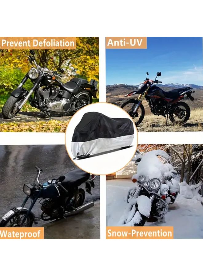 Waterproof Motorcycle Cover XL Size 90 55x37 4x49 21 Inches All Season Outdoor Use - Image 1