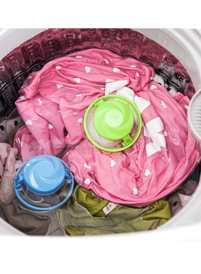 3 قطع من أكياس فلتر التقاط شعر الغسالة لإزالة شعر الحيوانات الأليفة، حقيبة شبكية من مادة إي في إيه، فلتر حطام الوبر، أداة تنظيف منزلية قابلة لإعادة الاستخدام لشعر الكلاب بألوان عشوائية - Image 4