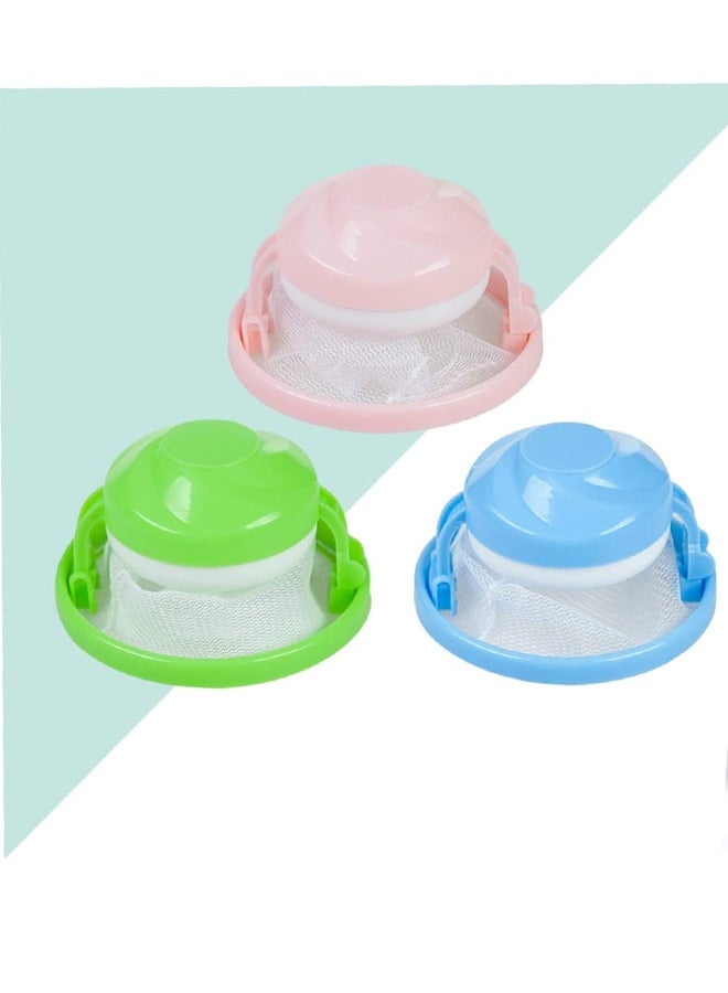 3 قطع من أكياس فلتر التقاط شعر الغسالة لإزالة شعر الحيوانات الأليفة، حقيبة شبكية من مادة إي في إيه، فلتر حطام الوبر، أداة تنظيف منزلية قابلة لإعادة الاستخدام لشعر الكلاب بألوان عشوائية - Image 5