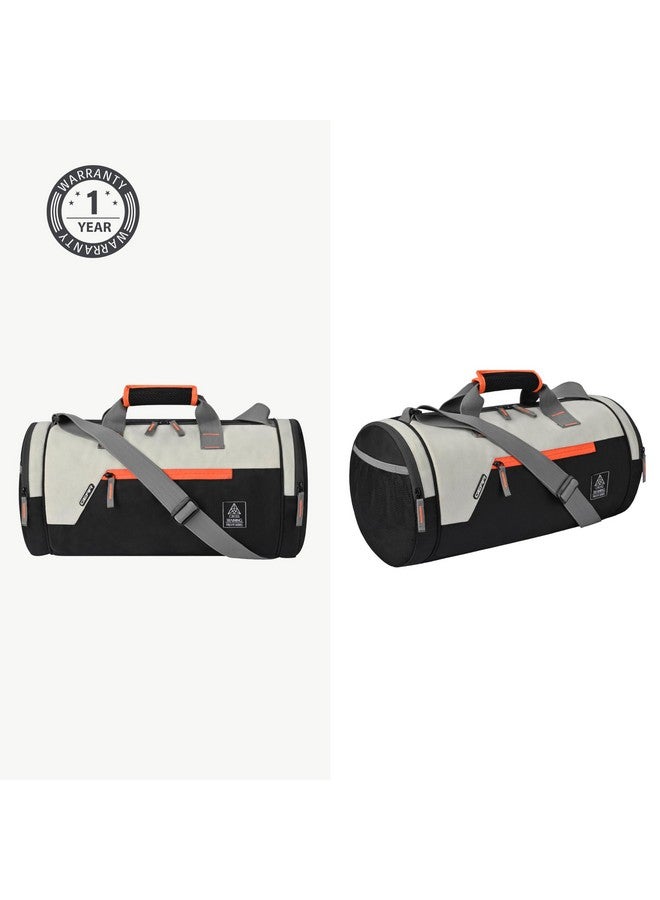 Gear Cross Training 26L Water Resistant Travel Duffle Bag/Gym Bag for Men/Women - Black Orange - Image 5