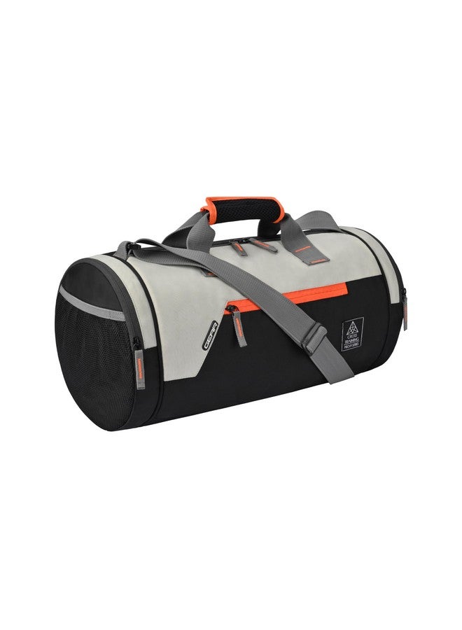 Gear Cross Training 26L Water Resistant Travel Duffle Bag/Gym Bag for Men/Women - Black Orange - Image 1