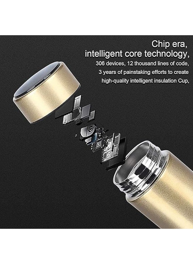 Bottles Smart Thermos Bottle Vacuum Flasks Led Digital Temperature Display Stainless Steel Insulation Mugs Intelligent Thermo Cups Gold-Led Style 500ML - Image 4