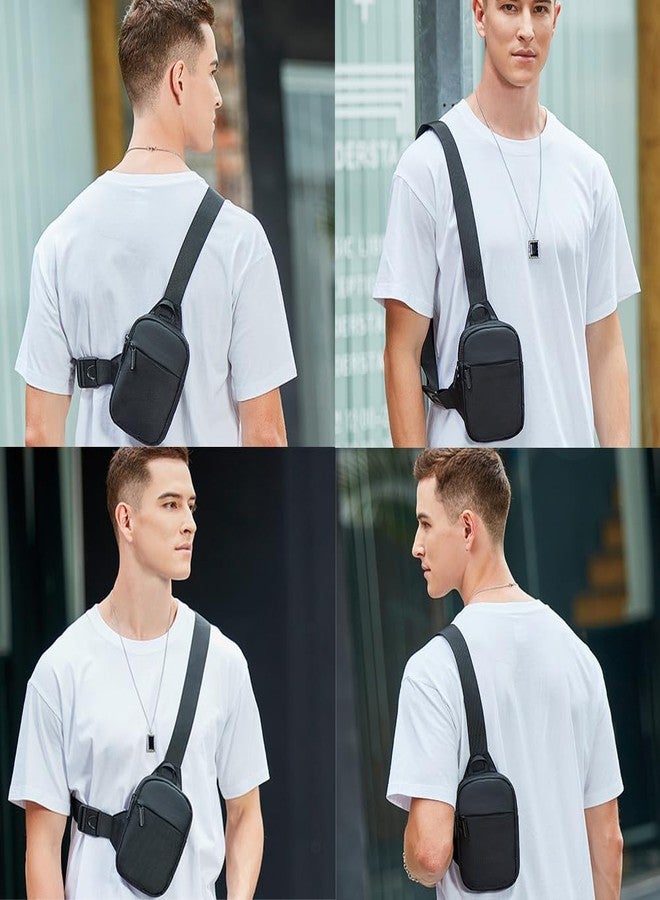 flintronic Sling Bag, Waterproof Chest Bag for Men and Women, Mini Breathable Crossbody Shoulder Bag with Zipper, Lightweight Shoulder Backpack for Travel Hiking Cycling Camping Outdoor Sports - Image 5