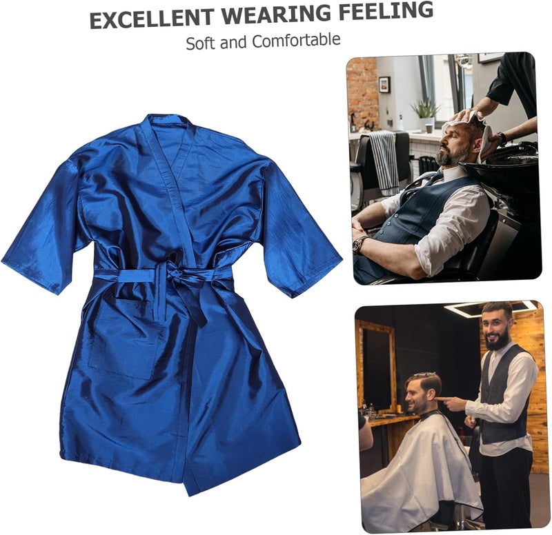 Professional Hair Salon Cape Pockets Water-resistant Gown Robe for Hair Cutting and Dyeing Soft for Comfort for Stylists and Clients Salons and Beauty Parlors - Image 4