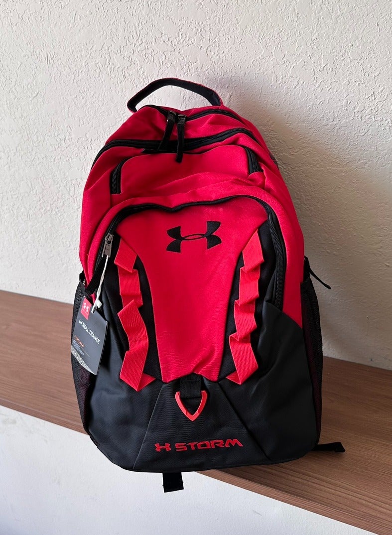 اندر ارمر 【موسم المدرسة】 حقيبة ظهر مدرسية ذات سعة كبيرة بسحاب ومطبوعة، حقيبة ظهر كلاسيكية للطلاب، حقيبة ظهر للكمبيوتر المحمول، حقيبة ظهر ملونة - Image 2