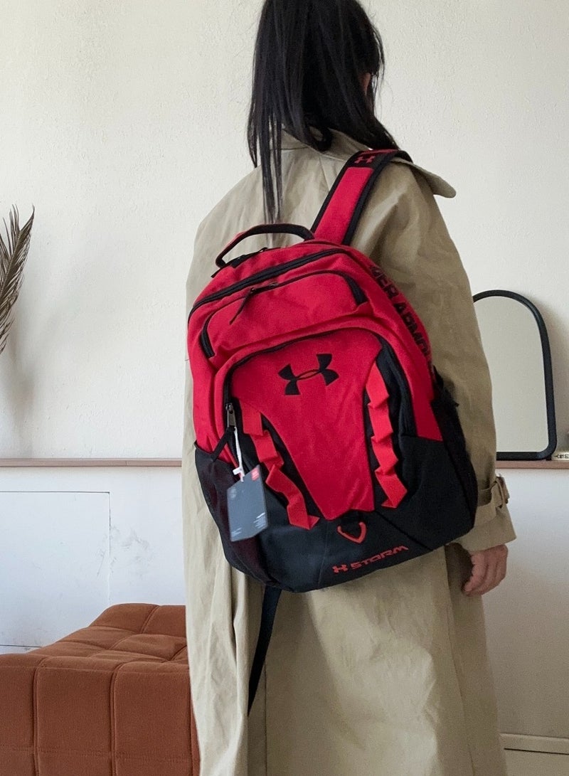 اندر ارمر 【موسم المدرسة】 حقيبة ظهر مدرسية ذات سعة كبيرة بسحاب ومطبوعة، حقيبة ظهر كلاسيكية للطلاب، حقيبة ظهر للكمبيوتر المحمول، حقيبة ظهر ملونة - Image 5