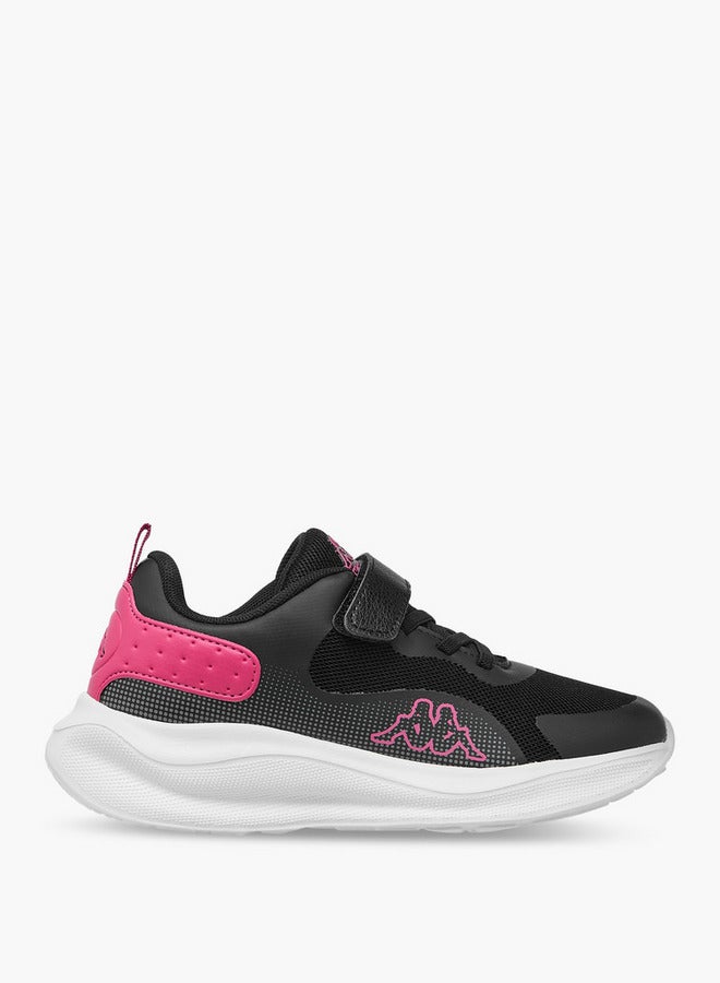 Kappa Girls' Panelled Sports Shoes with Hook and Loop Closure  - Image 3