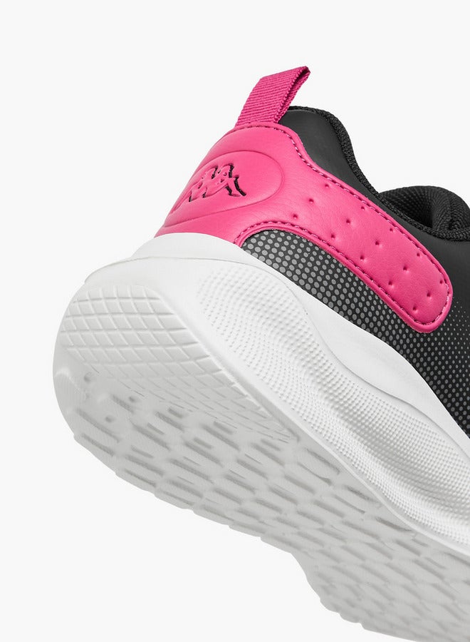 Kappa Girls' Panelled Sports Shoes with Hook and Loop Closure  - Image 5