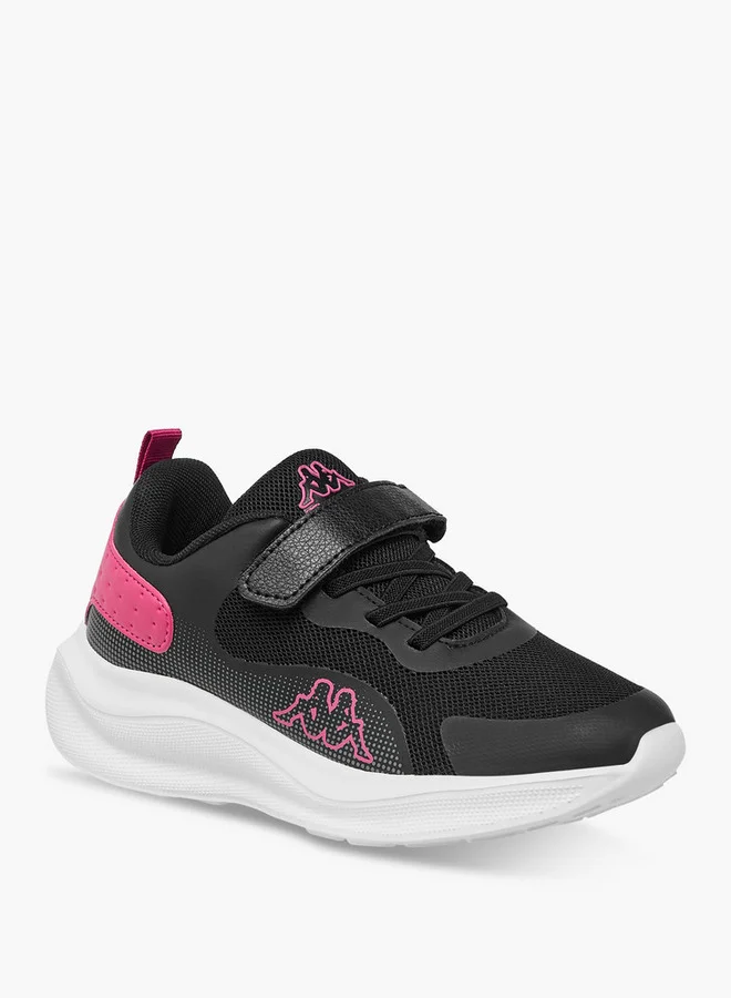 كابا Girls' Panelled Sports Shoes with Hook and Loop Closure