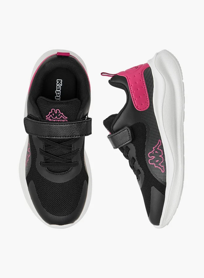 كابا Girls' Panelled Sports Shoes with Hook and Loop Closure