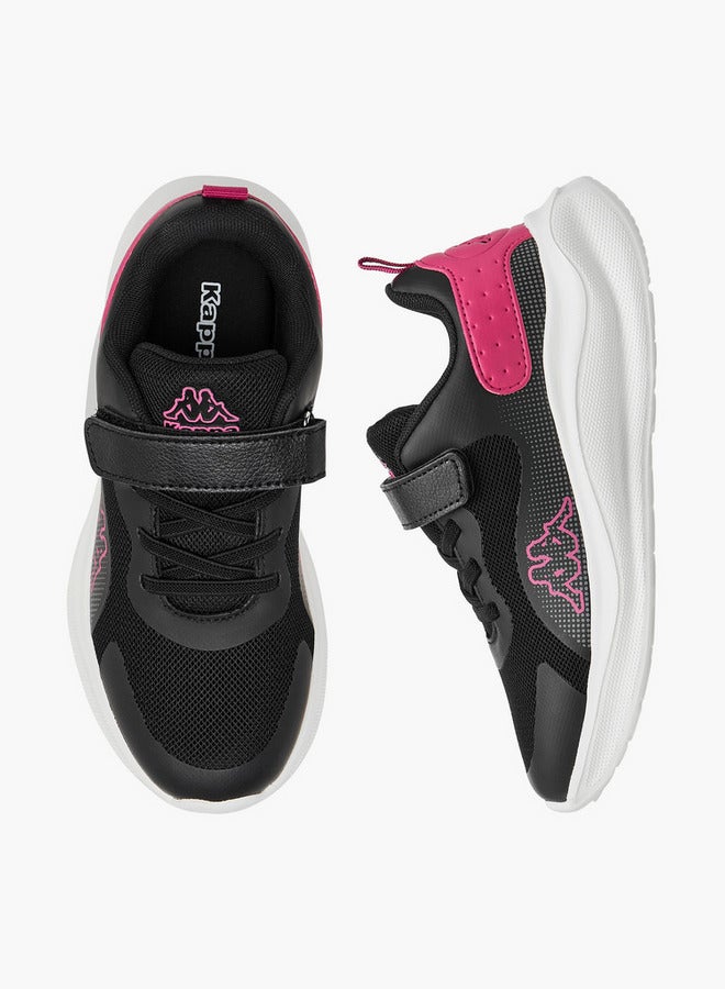Kappa Girls' Panelled Sports Shoes with Hook and Loop Closure  - Image 1