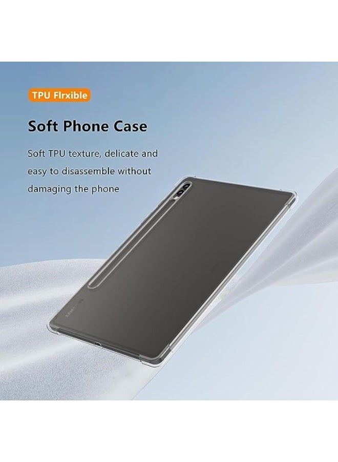 Clear Case Compatible with Samsung Galaxy Tab S9 Plus 2023 12.4" Soft TPU Protective Bumper Cover for Galaxy Tab S9+ - Image 4