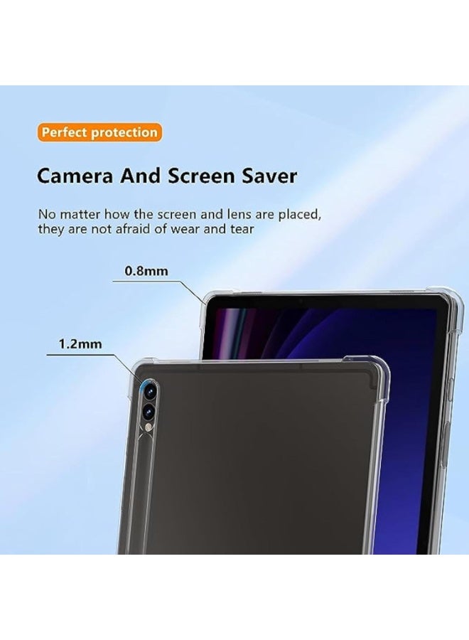 Clear Case Compatible with Samsung Galaxy Tab S9 Plus 2023 12.4" Soft TPU Protective Bumper Cover for Galaxy Tab S9+ - Image 2