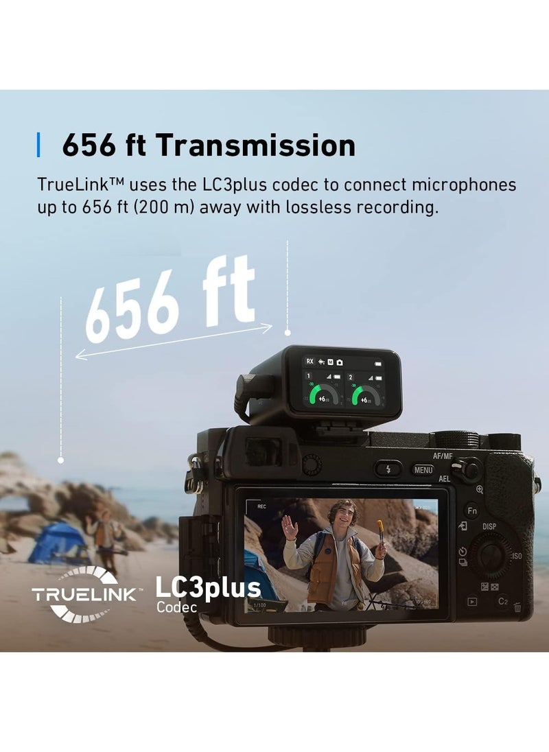 AnkerWork AnkerWork M650 Wireless Lavalier Microphone, Pro Noise Cancellation, 656 ft (200 m) Transmission, 15H Battery, Swap Magnetic Colorful Covers, 2-Channel Quality Pickup, Wireless Microphone for Vlogs  - Image 5