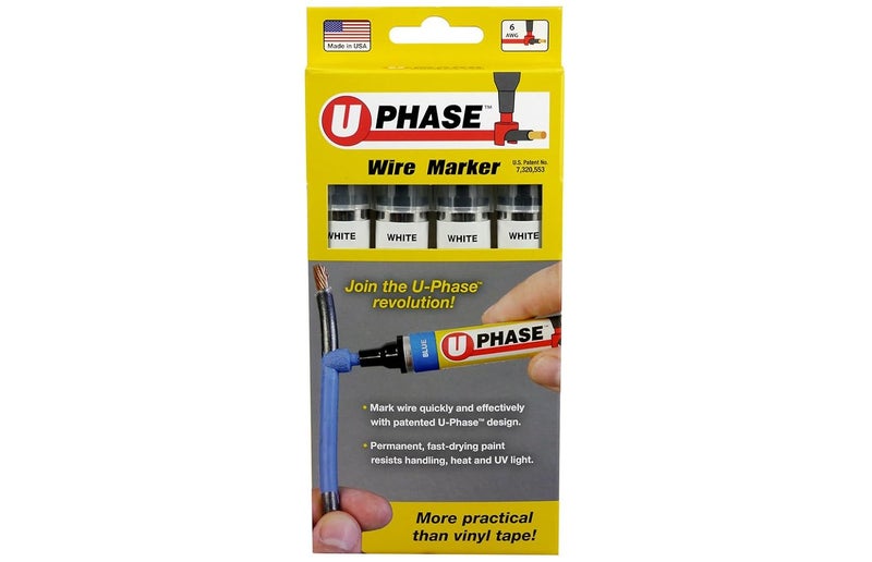 Umark U-Phase® Wire Marker White (Pack of 4) 10705PPM - Image 2