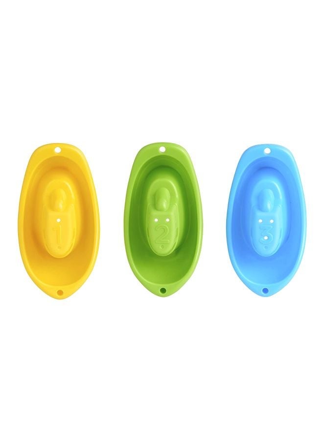 NIBEMINENT 6-Piece Little Boat Train Bath Toy 11.68x5.84x5.59cm - Image 4