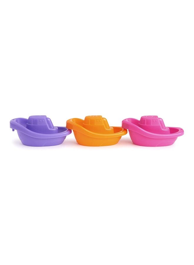 NIBEMINENT 6-Piece Little Boat Train Bath Toy 11.68x5.84x5.59cm - Image 3
