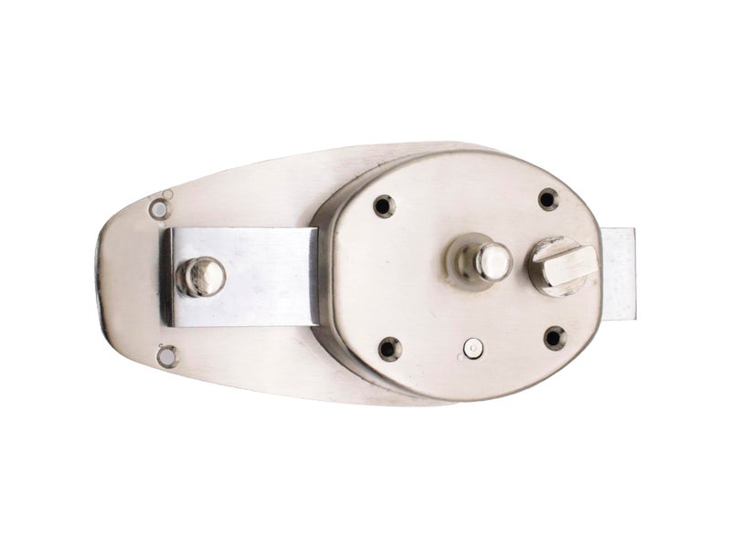RAB Door Lock for Main Doors, 6 Turn Inter Entrance Door Lock with 3 Regular Keys, Complete Set (Code:- Lock Oval, 6 Stroke, Finish- SS, Pack of 1 Lock Set, with Keys) - Image 2