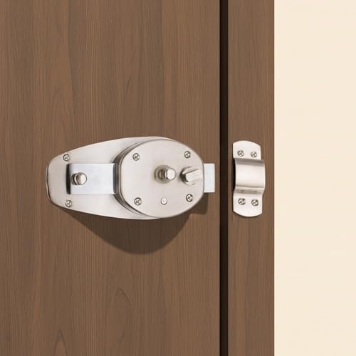 RAB Door Lock for Main Doors, 6 Turn Inter Entrance Door Lock with 3 Regular Keys, Complete Set (Code:- Lock Oval, 6 Stroke, Finish- SS, Pack of 1 Lock Set, with Keys) - Image 1