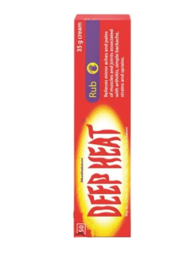 Deep Heat Pain Relief Rub Cream 35gm - Image 1