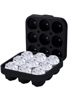 Generic ice tray 9 cavity Silicone Rose Ice Cube Mold, Ice Ball Maker with Lid, Ice Cube Container for Cooling  Juice, chocolate, jelly, ice cream  - Image 1