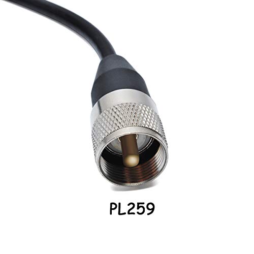 TWAYRDIO Triple Magnet Magnetic Mount SO239 Connector W/16.4ft Low Loss RG58 Coaxial Cable PL259 Connector for HF VHF UHF CB Radio Antenna Mobile Use - Image 4