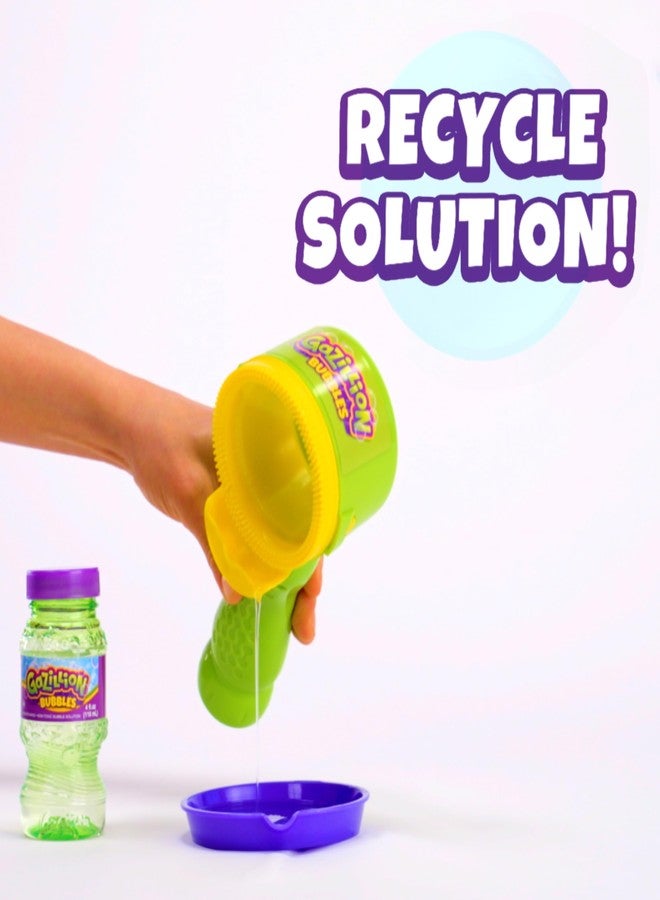 غازليون لعبة غازيليون بابلز فور تيك واند للأطفال الصغار، سهلة وآمنة، ممتعة بضغطة زر، تتضمن محلول 4 أونصة وصينية غمس، هدية خارجية للأولاد والبنات، من سن 3 سنوات فما فوق - Image 5