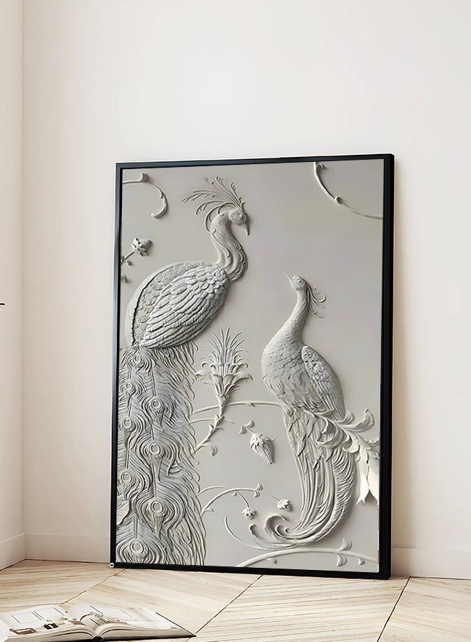 4gdran Canvas Wall Art For Wall Decoration Abstract Design With A Hollow Frame Size 120x80cm One Piece  - Image 2