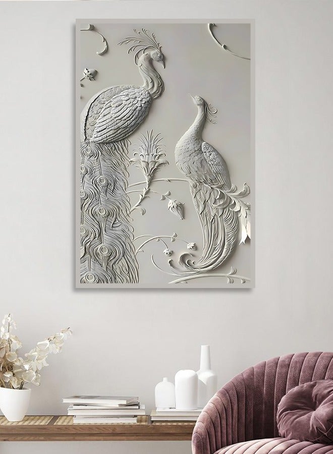 4gdran Canvas Wall Art For Wall Decoration Abstract Design With A Hollow Frame Size 120x80cm One Piece  - Image 3