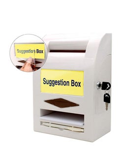 PARTNER Plastic Letter Box/Post Box/Donation Box/Mail Box/Suggestion Box/Complaint Box/Letter Box for Home gate and Office with Lock & Keys -lLight Grey Wall Mount  - Image 2