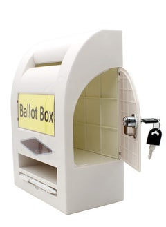 PARTNER Plastic Letter Box/Post Box/Donation Box/Mail Box/Suggestion Box/Complaint Box/Letter Box for Home gate and Office with Lock & Keys -lLight Grey Wall Mount  - Image 5