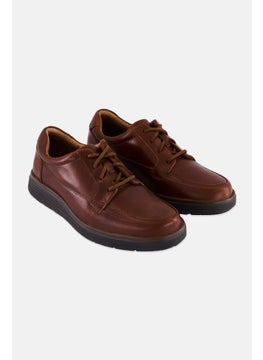 clarks Men Standard Fit Un Abode Ease Lace Up Casual Shoes, Dark Tan  - Image 1