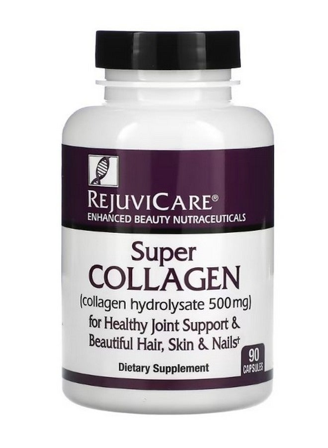 REJUVICARE Super Collagen Collagen Hydrolysate 500 mg 90 Capsules - Image 1