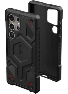 UAG Monarch Pro Kevlar MagSafe Samsung Galaxy S24 ULTRA Case Cover [25 Feet Drop Tested] - Kevlar Black