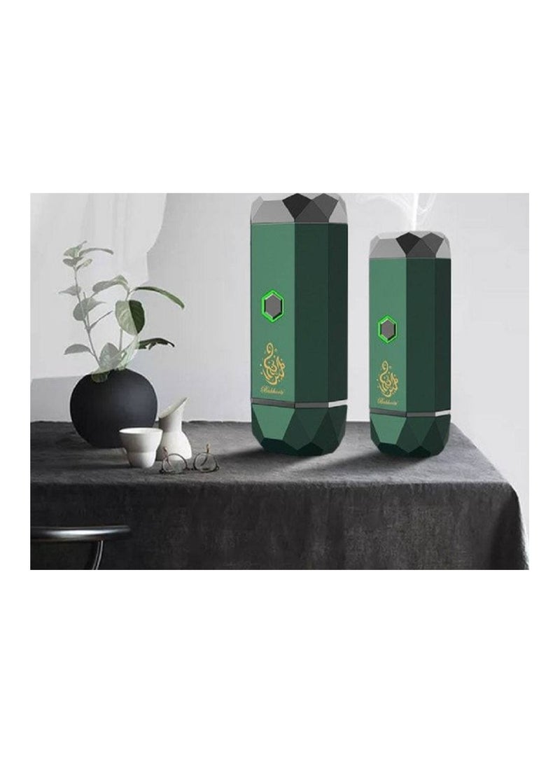 Bukhoor B16 Smart Electric Diffuser Incense Burner Rechargeable Portable USB Type-C Power Green  - Image 2