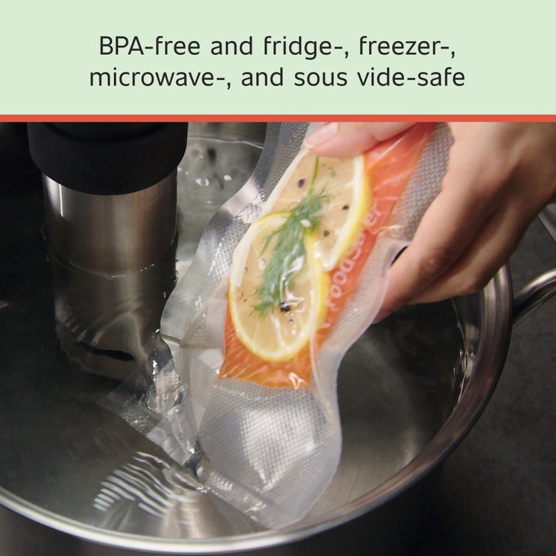 FoodSaver Custom Fit Airtight Food Storage and Sous Vide Vacuum Sealer Bags, 8 x 20' (Pack of 3), Perfect for Meal Prep and Sous Vide Cooking - Image 5