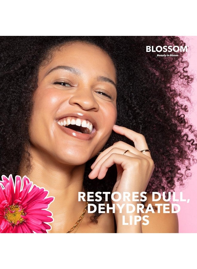 Blossom Lip Gloss & Lip Oil with Olive Oil + Grape Seed Oil, Moisturizing and Hydrating Shimmer Sparkle, Infused with Real Flowers, 3g, Watermelon - Image 5