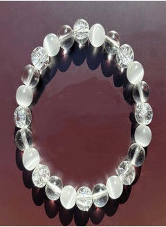 Generic Natural white crystal opal bracelet to relieve stress and anxiety healing  - Image 1