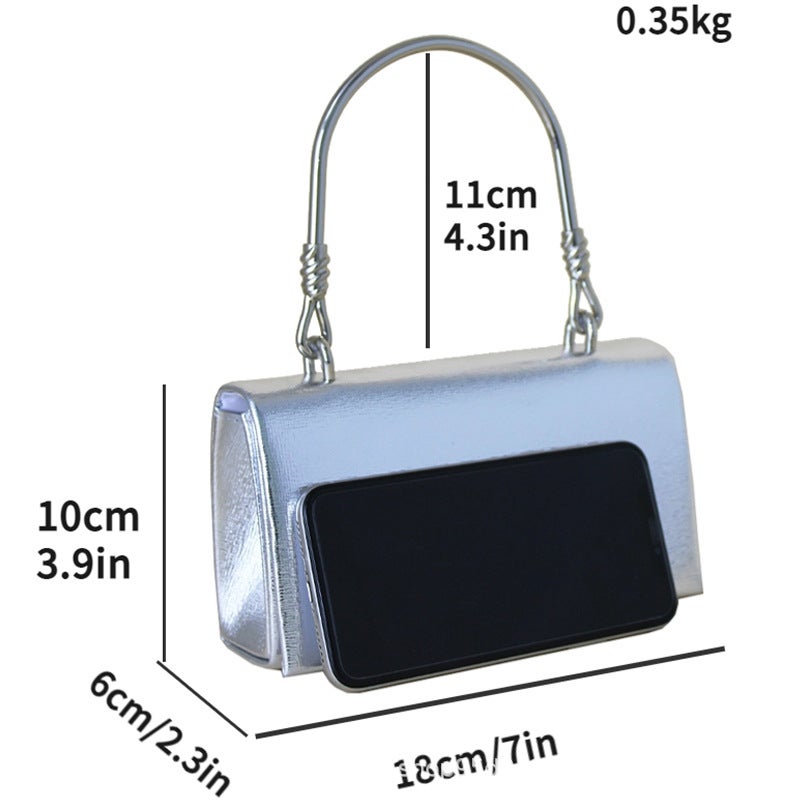 Evening Bag, Handbag, Elegant Style, Shiny Diamond Prom Bag, Clutch Bag, Evening Bag, Crossbody Bag For Women, Chain - Image 3