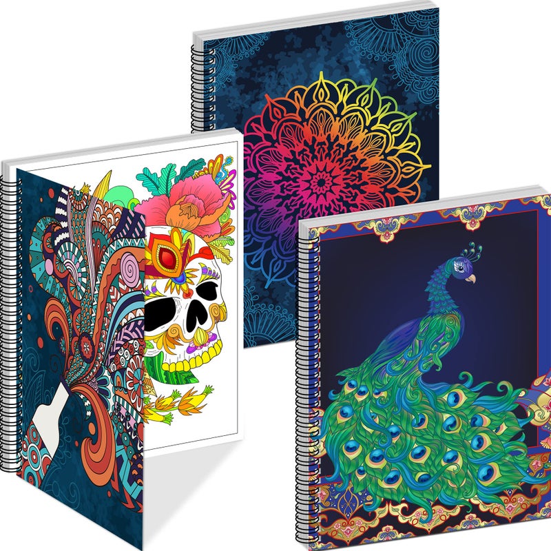 Kalysky Adult Coloring Books Set:3 Coloring Books for Adults Animal Flowers & Other Themes Designs.Coloring Books for Adults to Relax and Relieve Anxiety - Image 1