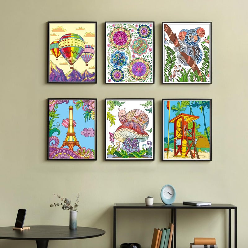 Kalysky Adult Coloring Books Set:3 Coloring Books for Adults Animal Flowers & Other Themes Designs.Coloring Books for Adults to Relax and Relieve Anxiety - Image 3