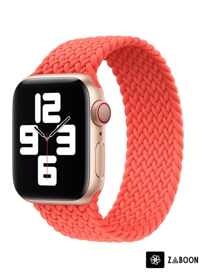 Zaboon Nylon Single-turn Braided Watch Band  Apple Watch Series 8&7 41mm / SE 2&6&SE&5&4 40mm / 3&2&1 38mm, Length:135mm - Image 1