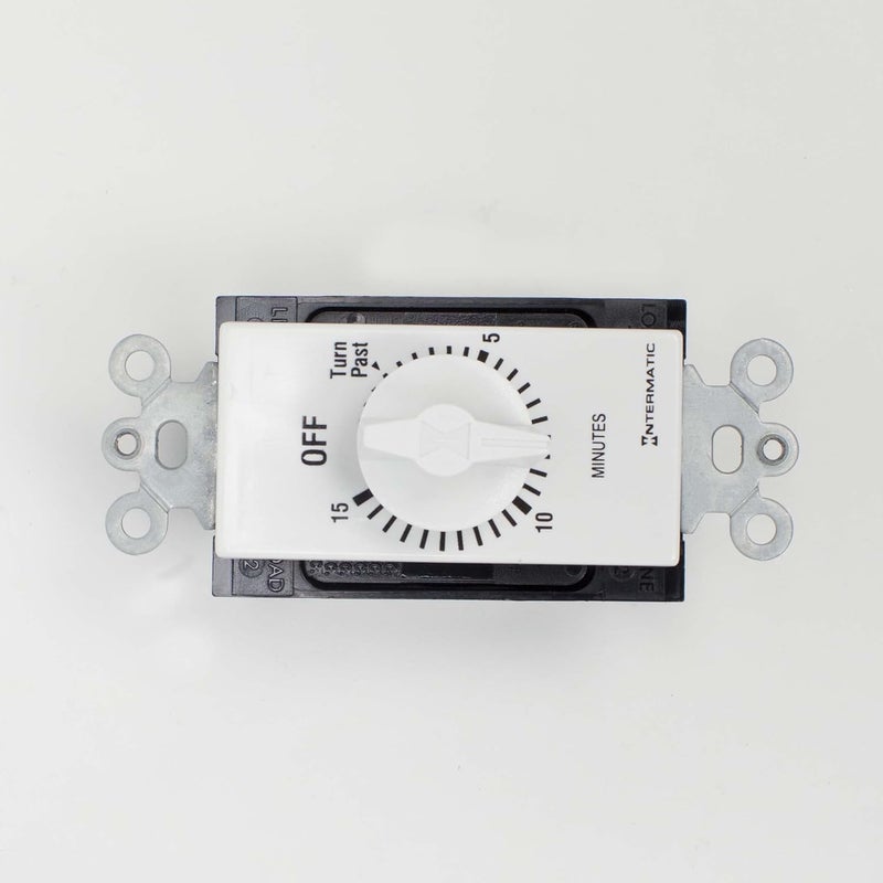 Intermatic FD15MWC 15-Minute Countdown Wall Timer for Fans and Lights, White - Image 5