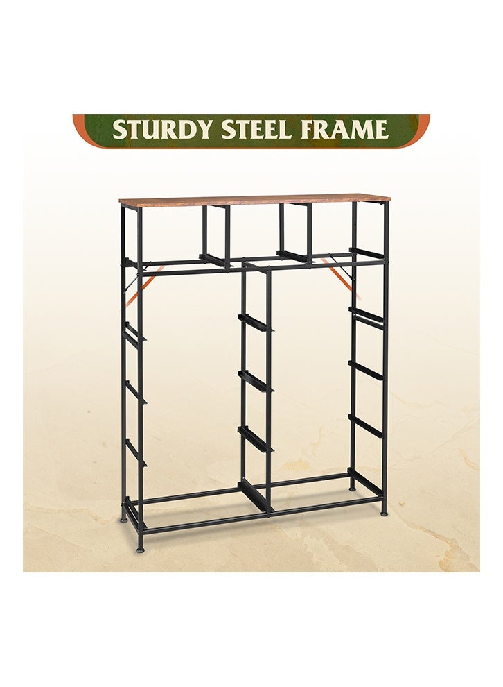 keke 11-drawer large size Fabric model For inside Home Bed Room Storage Cabinet Brown Color 39.4" inch - Image 5