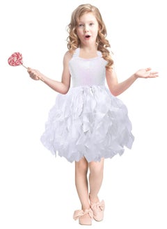 SYOSI Tutu Dress for Girls Sparkly Sequin Tulle Princess Birthday Party Prom Outfit Toddler Girls Sneaker Ball Gown Dresses Tulle Ballet Ballerina Costume for Dance 6T  - Image 2