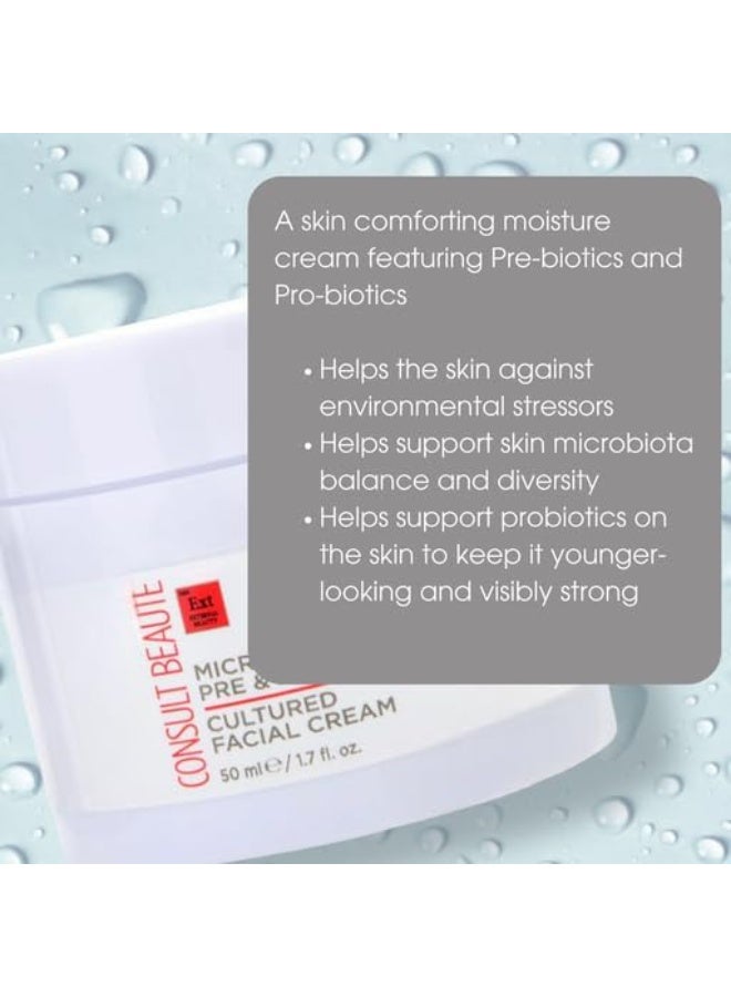 Consult Beaute MICROBIOME Pre & Probiotic Cultured Facial Moisture Cream - Nourish & Balance Skin - Lactobacillius - 1.7 oz - Image 4