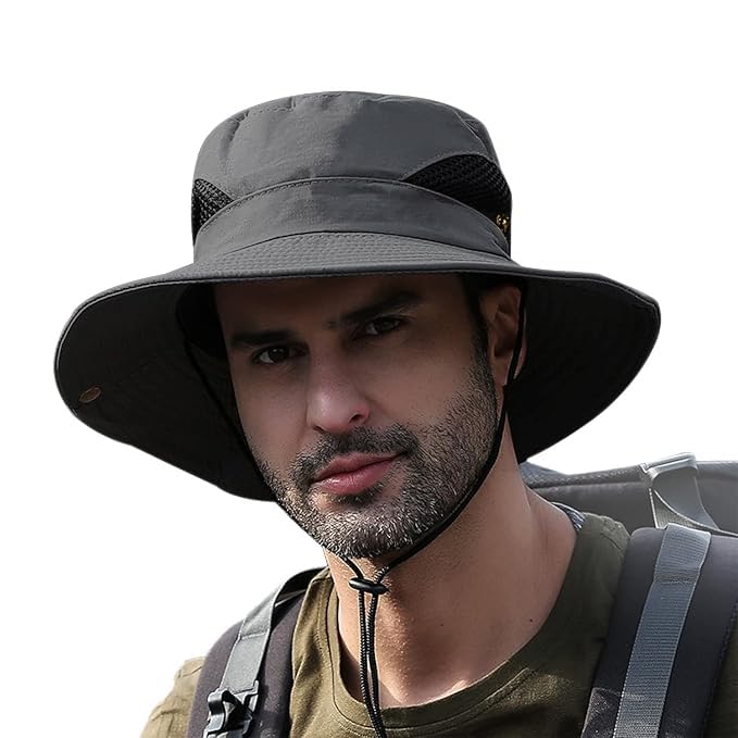 Electomania Sun Protection Cap for Men, Beach Fishing Hat, Summer Hat for Men, Round Sun Cap for Hiking, Fishing, Gardning, Travel - Image 1